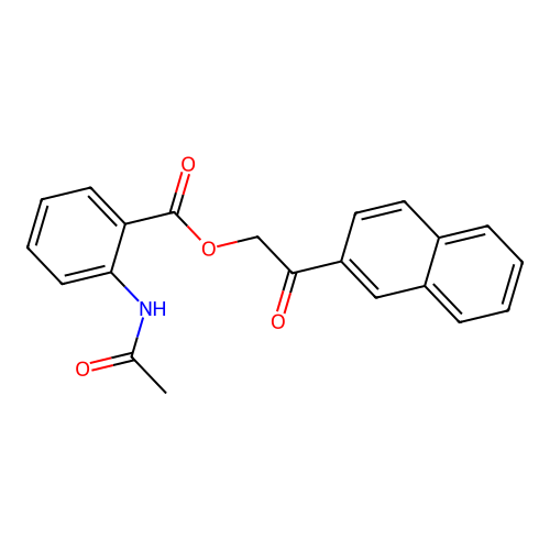 2-(2-Naphthyl)-2-oxoethyl 2-(acetylamino)benzoate structure