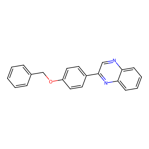 2-(4-Phenylmethoxyphenyl)quinoxaline structure