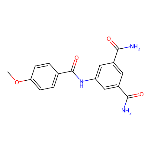 5-[(4-Methoxybenzoyl)amino]isophthalamide structure