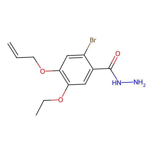 4-(Allyloxy)-2-bromo-5-ethoxybenzohydrazide structure
