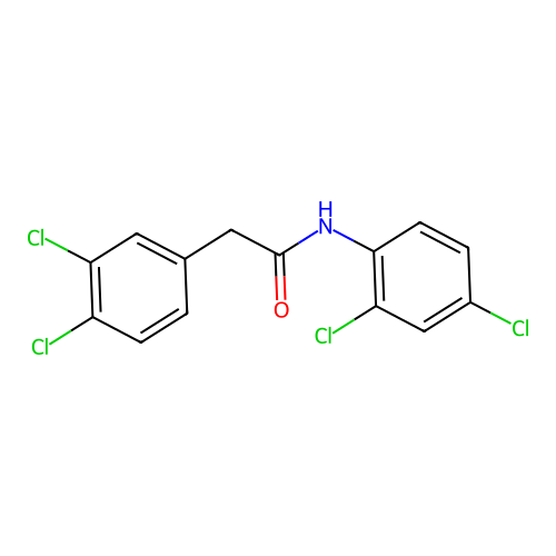 N-(2,4-dichlorophenyl)-2-(3,4-dichlorophenyl)acetamide structure