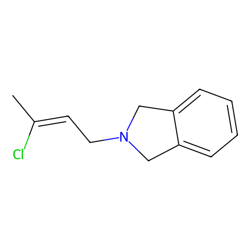 2-(3-Chlorobut-2-enyl)-1,3-dihydroisoindole structure