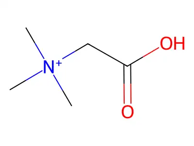 N,N,N-三甲基甘氨酸鎓 structure
