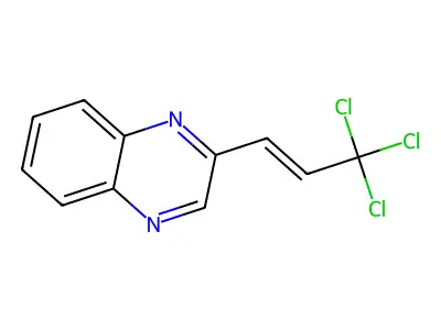 2-(3,3,3-Trichloro-1-propenyl)-quinoxaline structure