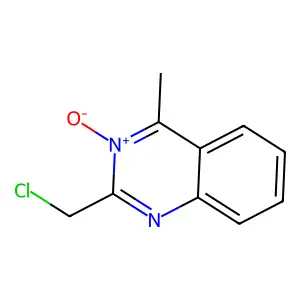2-(Chloromethyl)-4-methyl-2,3-dihydroquinazoline 3-oxide structure
