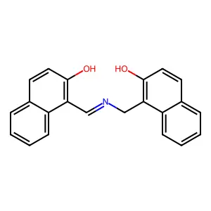 1-((((2-Hydroxy-1-naphthyl)methylene)amino)methyl)-2-naphthol structure