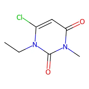 6-chloro-1-ethyl-3-methylpyrimidine-2,4(1H,3H)-dione structure