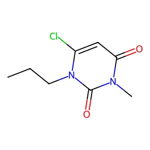 6-Chloro-3-methyl-1-propyl-2,4(1H,3H)-pyrimidinedione structure