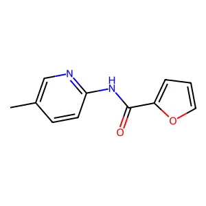 N-(5-methylpyridin-2-yl)furan-2-carboxamide structure