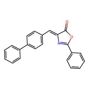 2-Phenyl-4-[(4-phenylphenyl)methylidene]-1,3-oxazol-5-one structure