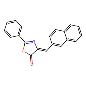 5(4H)-Oxazolone, 4-(2-naphthalenylmethylene)-2-phenyl- structure