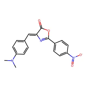 4-[(4-Dimethylaminophenyl)methylidene]-2-(4-nitrophenyl)-1,3-oxazol-5-one structure