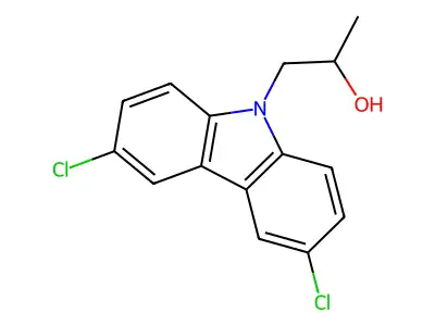1-(3,6-Dichlorocarbazol-9-yl)propan-2-ol structure