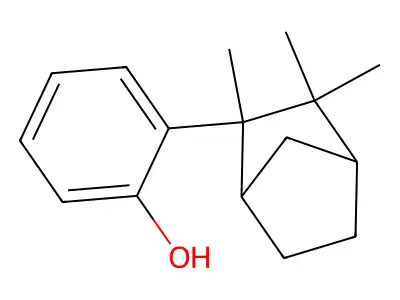 Phenol, 2-(2,3,3-trimethylbicyclo[2.2.1]hept-2-yl)- structure