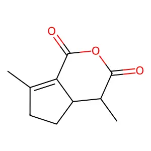 4,7-Dimethyl-4,4a,5,6-tetrahydrocyclopenta(c)pyran-1,3-dione structure