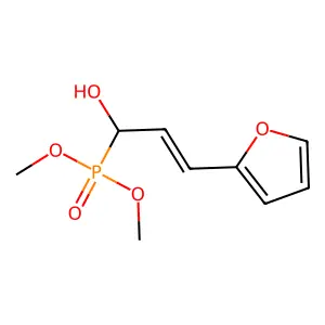 Phosphonic acid, [3-(2-furanyl)-1-hydroxy-2-propenyl]-, dimethyl ester structure