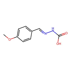 2-(4-Methoxybenzylidene)hydrazinecarboxylic acid structure