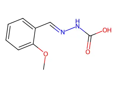 [(2-Methoxyphenyl)methylideneamino]carbamic acid structure