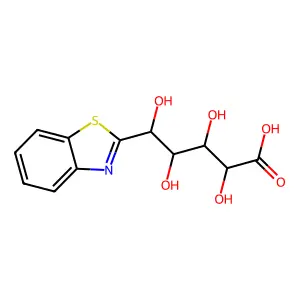 5-C-(1,3-benzothiazol-2-yl)pentonic acid structure