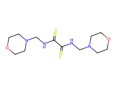 N~1~,N~2~-Bis[(morpholin-4-yl)methyl]ethanebis(thioamide) structure