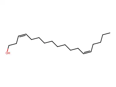 (3Z,13Z)-octadeca-3,13-dien-1-ol structure