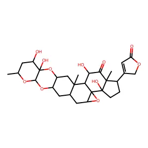 绵果马利筋素 structure