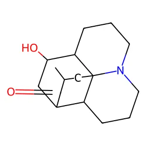 (15R)-5beta-Hydroxy-15-methyl-7alpha,13alpha-lycopodan-8-one structure
