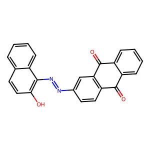 2-((2-Hydroxy-1-naphthyl)diazenyl)anthra-9,10-quinone structure