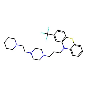 10H-Phenothiazine, trihydrochloride structure