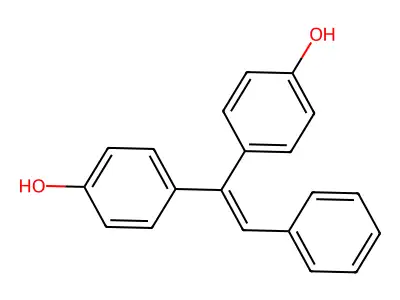 4,4'-(2-Phenylethene-1,1-diyl)diphenol structure