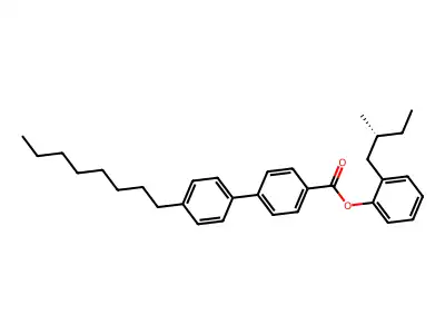 2-(2-Methylbutyl)phenyl 4'-octyl[1,1'-biphenyl]-4-carboxylate structure