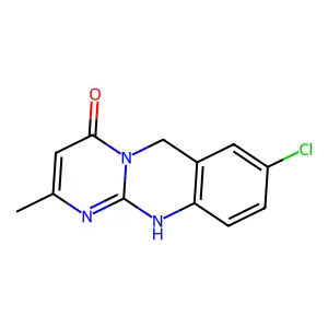 8-Chloro-2-methyl-1,6-dihydro-4H-pyrimido(2,1-b)quinazolin-4-one structure