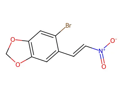5-Bromo-6-(2-nitroethenyl)-1,3-dioxaindane structure