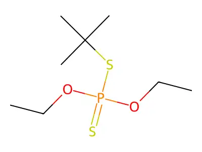 S-(tert-Butyl) O,O-diethyl dithiophosphate structure