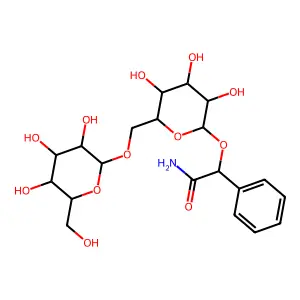 O-β-D-龙胆二糖基-D-(-)-扁桃酰胺 structure