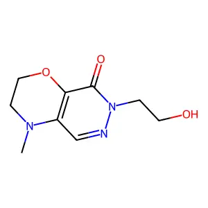 7-(2-hydroxyethyl)-4-methyl-2,3-dihydropyridazino[4,5-b][1,4 structure