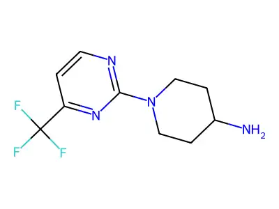 1-(4-Trifluoromethylpyrimidin-2-yl)piperidin-4-ylamine structure