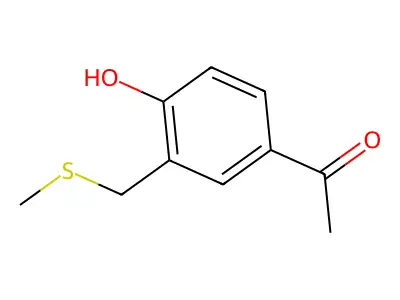 1-{4-Hydroxy-3-[(methylsulfanyl)methyl]phenyl}ethan-1-one structure