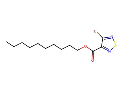 Decyl 4-bromo-1,2,5-thiadiazole-3-carboxylate structure