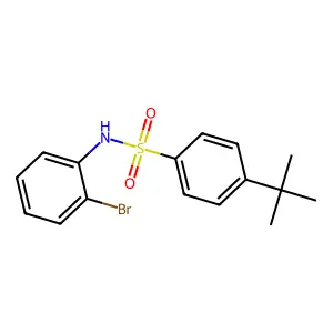 N-(2-bromophenyl)-4-tert-butylbenzene-1-sulfonamide structure