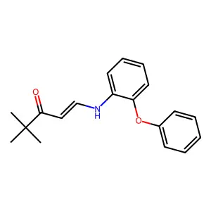4,4-Dimethyl-1-(2-phenoxyanilino)pent-1-en-3-one structure