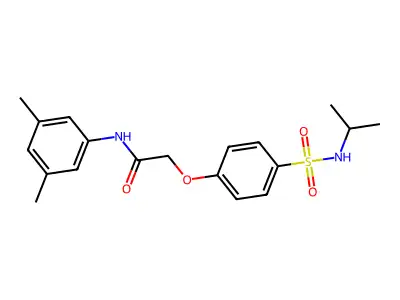 N-(3,5-dimethylphenyl)-2-[4-(propan-2-ylsulfamoyl)phenoxy]acetamide structure