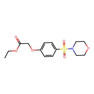 Ethyl 2-(4-(morpholinosulfonyl)phenoxy)acetate structure