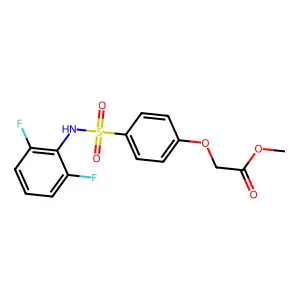 Methyl {4-[(2,6-difluoroanilino)sulfonyl]phenoxy}acetate structure
