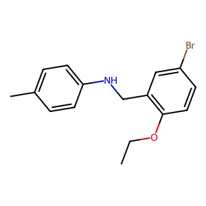 N-(5-bromo-2-ethoxybenzyl)-N-(4-methylphenyl)amine structure