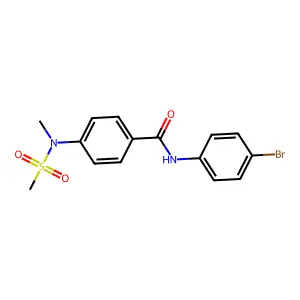 N-(4-bromophenyl)-4-[methyl(methylsulfonyl)amino]benzamide structure