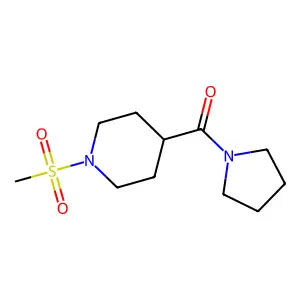 (1-Methylsulfonylpiperidin-4-yl)-pyrrolidin-1-ylmethanone structure