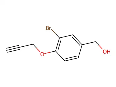 (3-Bromo-4-prop-2-ynoxyphenyl)methanol structure