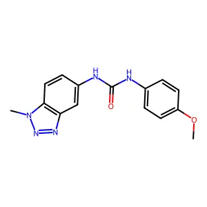 1-(4-Methoxyphenyl)-3-(1-methylbenzotriazol-5-yl)urea structure