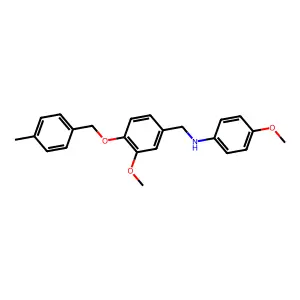 4-methoxy-N-{3-methoxy-4-[(4-methylbenzyl)oxy]benzyl}aniline structure